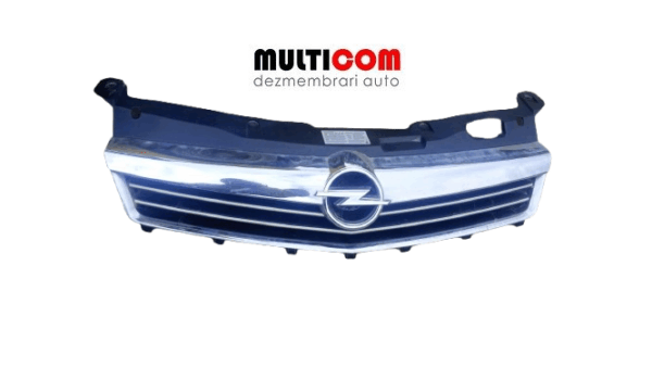 Grila fata cu emblema cromata Opel Astra H