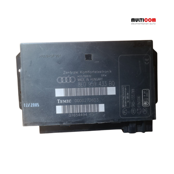 Modul confort Audi A4 B7, COD 8E0959433BQ